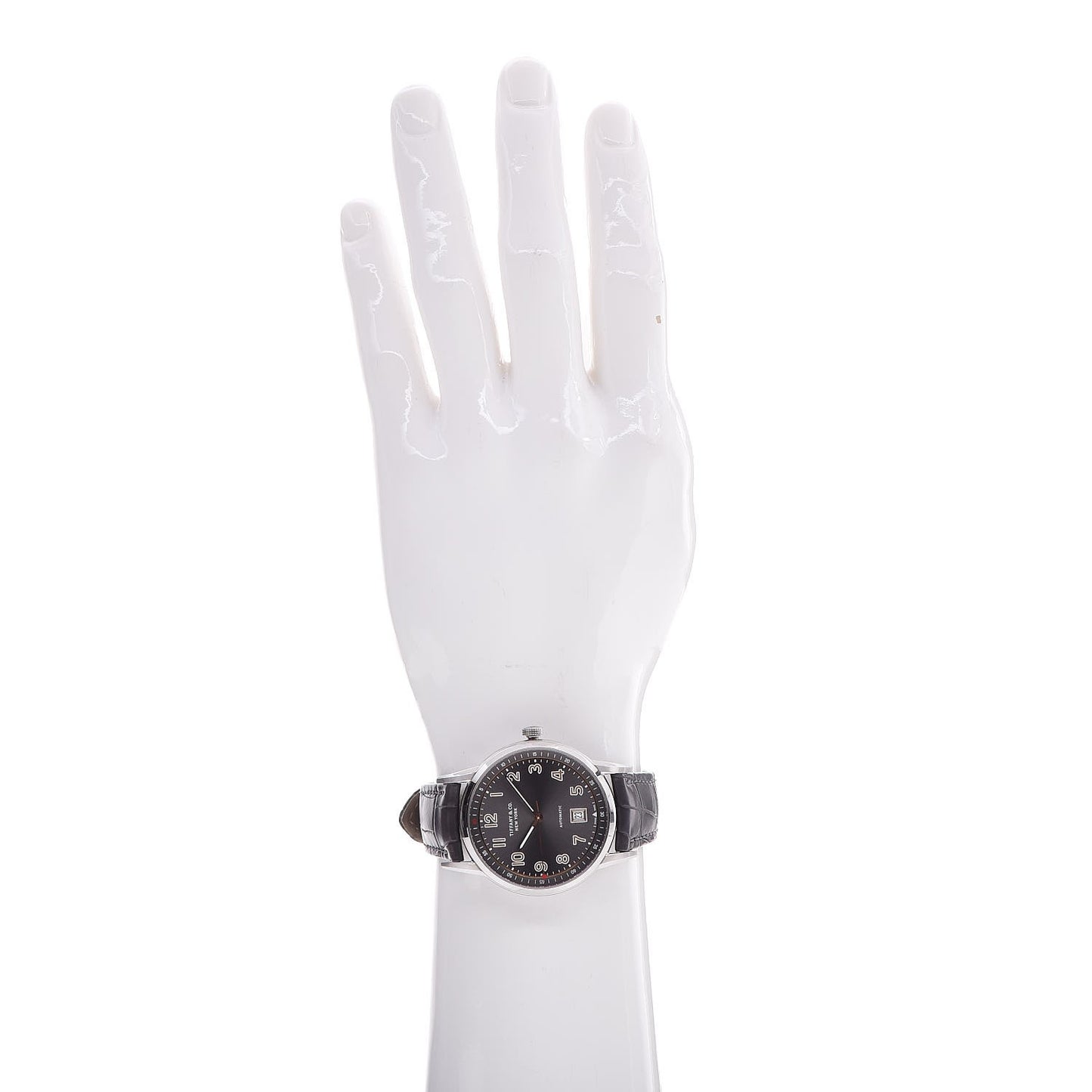 Stainless Steel Alligator 40mm CT60 3-Hand Automatic Watch Grey