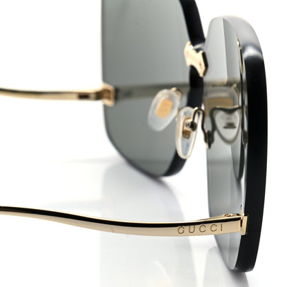 Gucci Metal Rimless Sunglasses GG0352S Gold 8 of 10