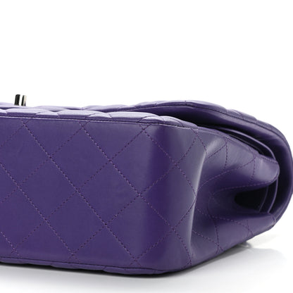 Chanel Lambskin Quilted Jumbo Double Flap Purple 9 of 9