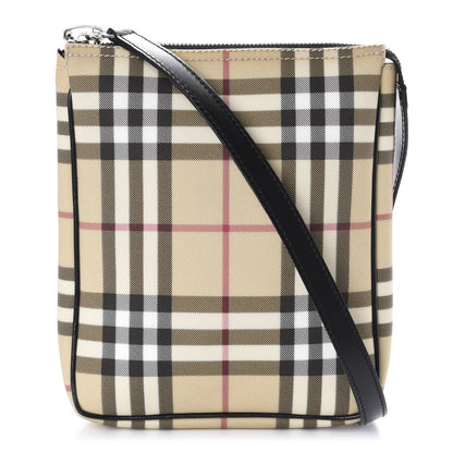 Burberry Haymarket Check Crossbody Bag Black 1 of 10