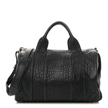 Alexander Wang Pebbled Lambskin Rocco Black Rose Gold Hardware 1 of 13
