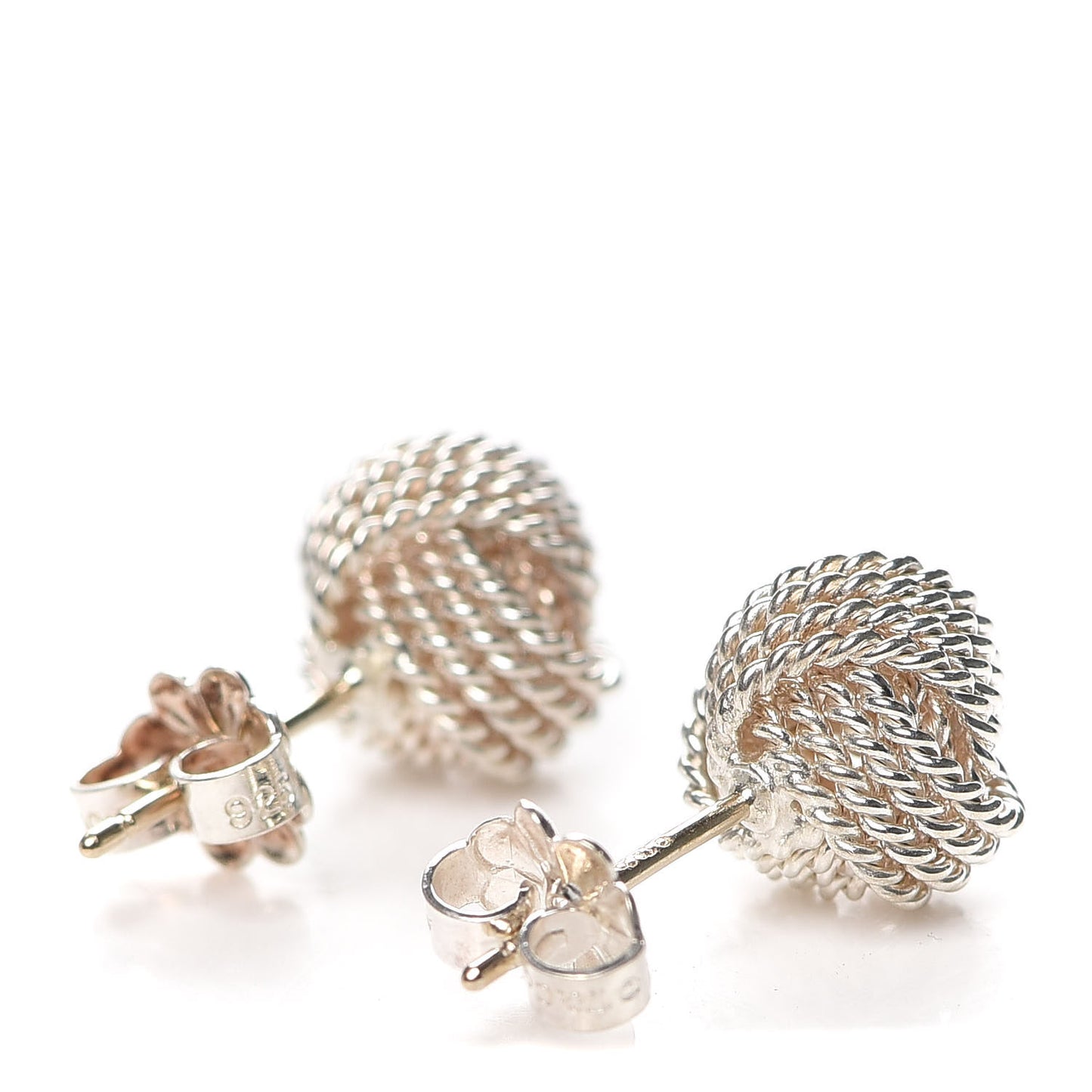 Sterling Silver Twist Knot Earrings