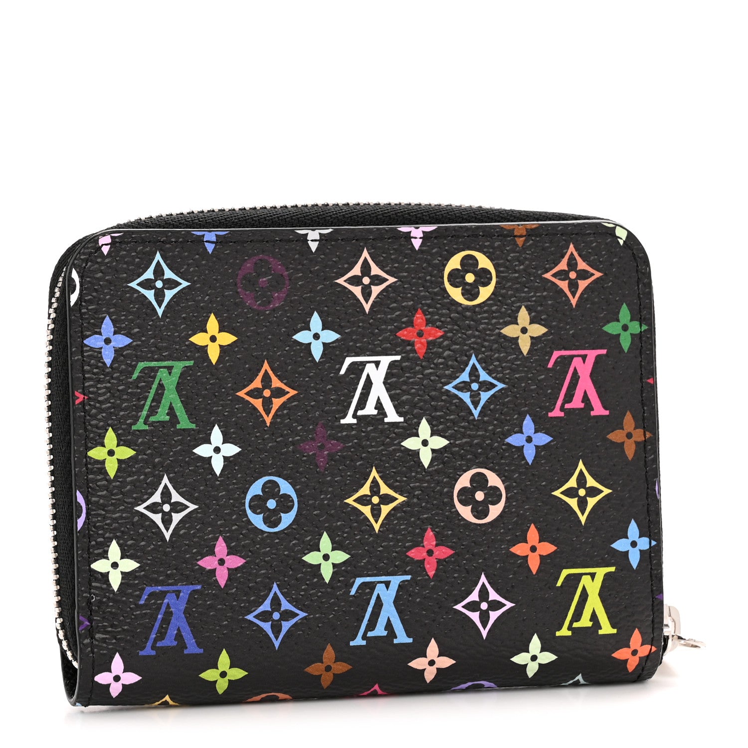 Louis Vuitton LV x TM Monogram Multicolor Zippy Coin Purse Black 3 of 8