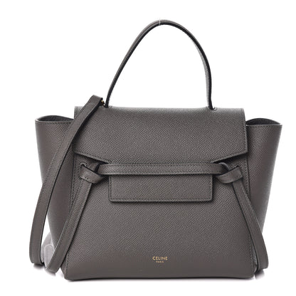 Celine Grained Calfskin Nano Belt Bag Grey 1 of 9