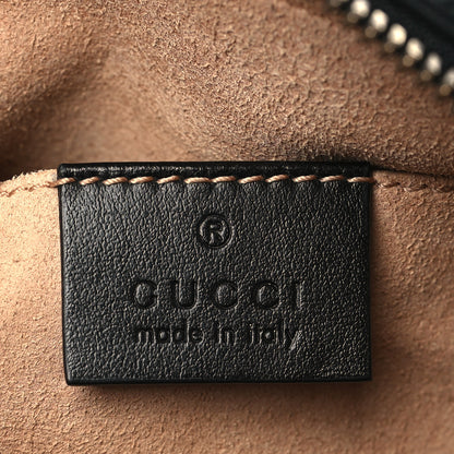 Gucci Calfskin Matelasse Small GG Marmont Chain Shoulder Bag Black 6 of 9