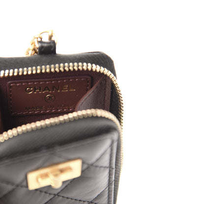 Chanel Aged Calfskin Quilted 2.55 Reissue Clutch With Chain Black 6 of 11