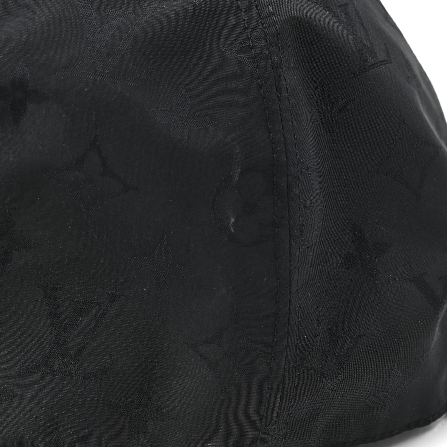 Louis Vuitton Polyester Silk Monogram LV Get Ready Cap L Black 9 of 10
