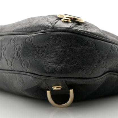 Gucci Guccissima Medium Abbey D Ring Hobo Black 10 of 13