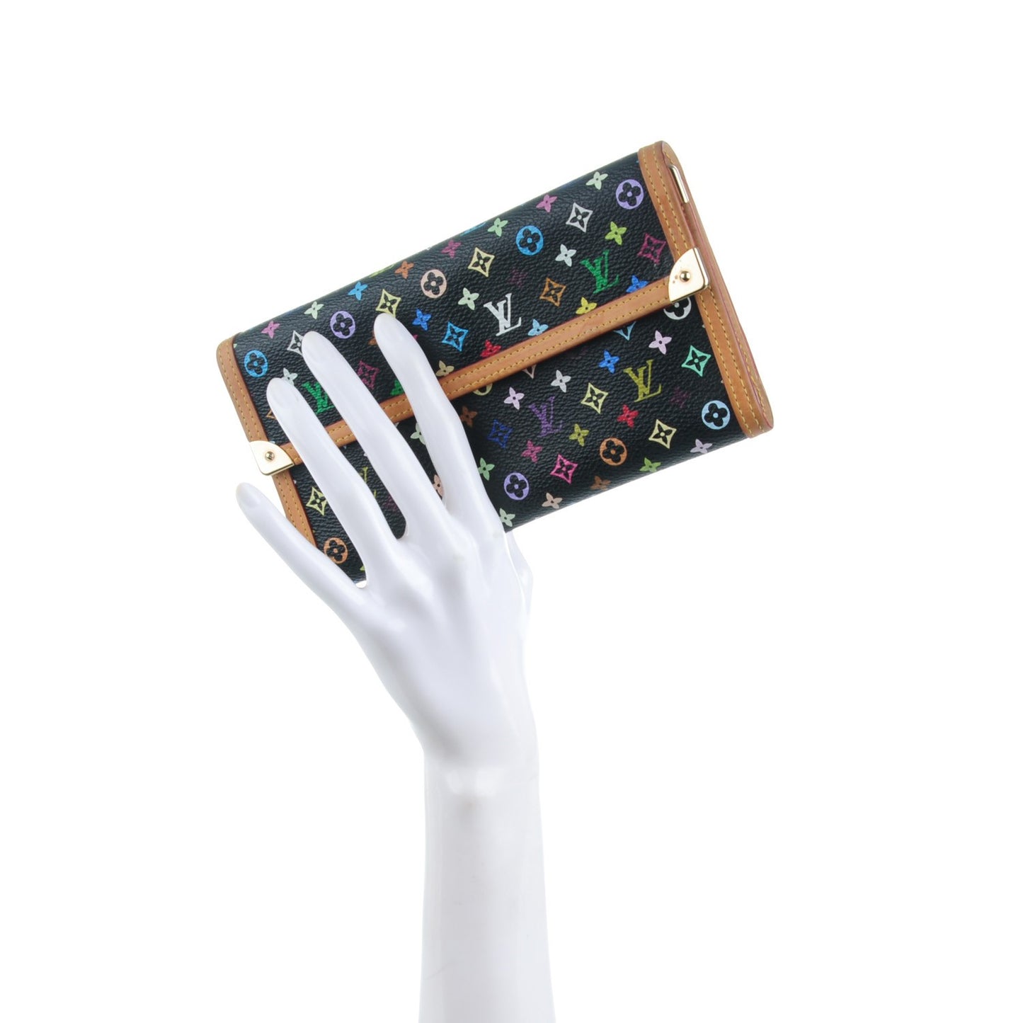 Monogram Multicolor Porte Tresor International Wallet Black