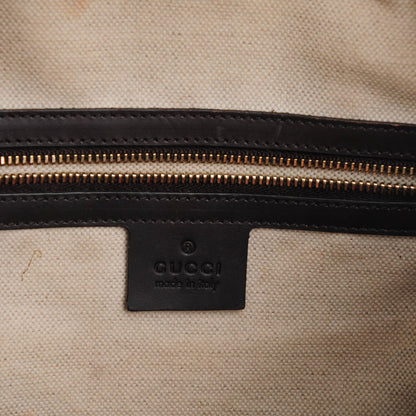 Gucci Monogram Vintage Web Medium Boston Dark Brown 8 of 9