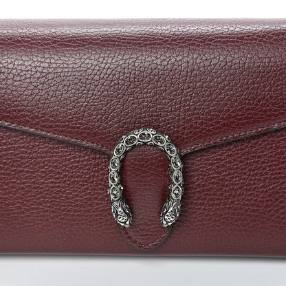 Gucci Dollar Calfskin Crystal Mini Dionysus Chain Wallet Vintage Bordeaux 7 of 11