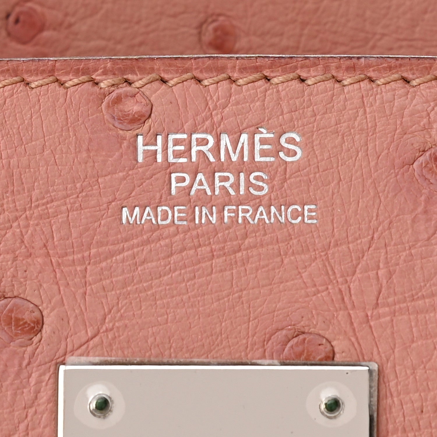 Hermes Ostrich Birkin 30 Terre Cuite 6 of 9