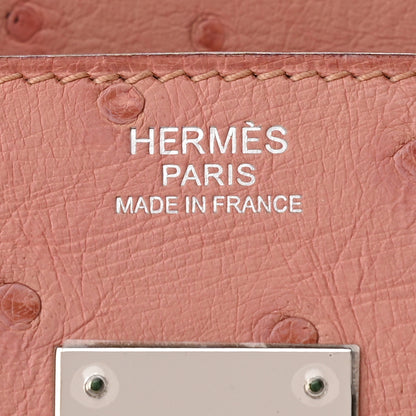 Hermes Ostrich Birkin 30 Terre Cuite 6 of 9