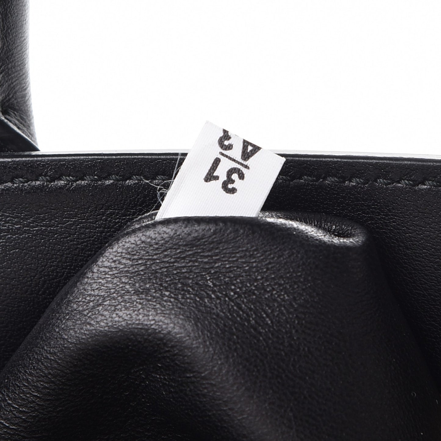 Saffiano City Calfskin Medium Bibliothèque Top Handle Black White