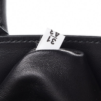 Prada Saffiano City Calfskin Medium Bibliothèque Top Handle Black White 7 of 9