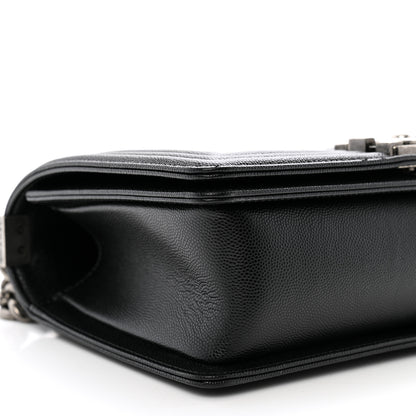 Chanel Caviar Quilted Medium Boy Flap Black 9 of 10