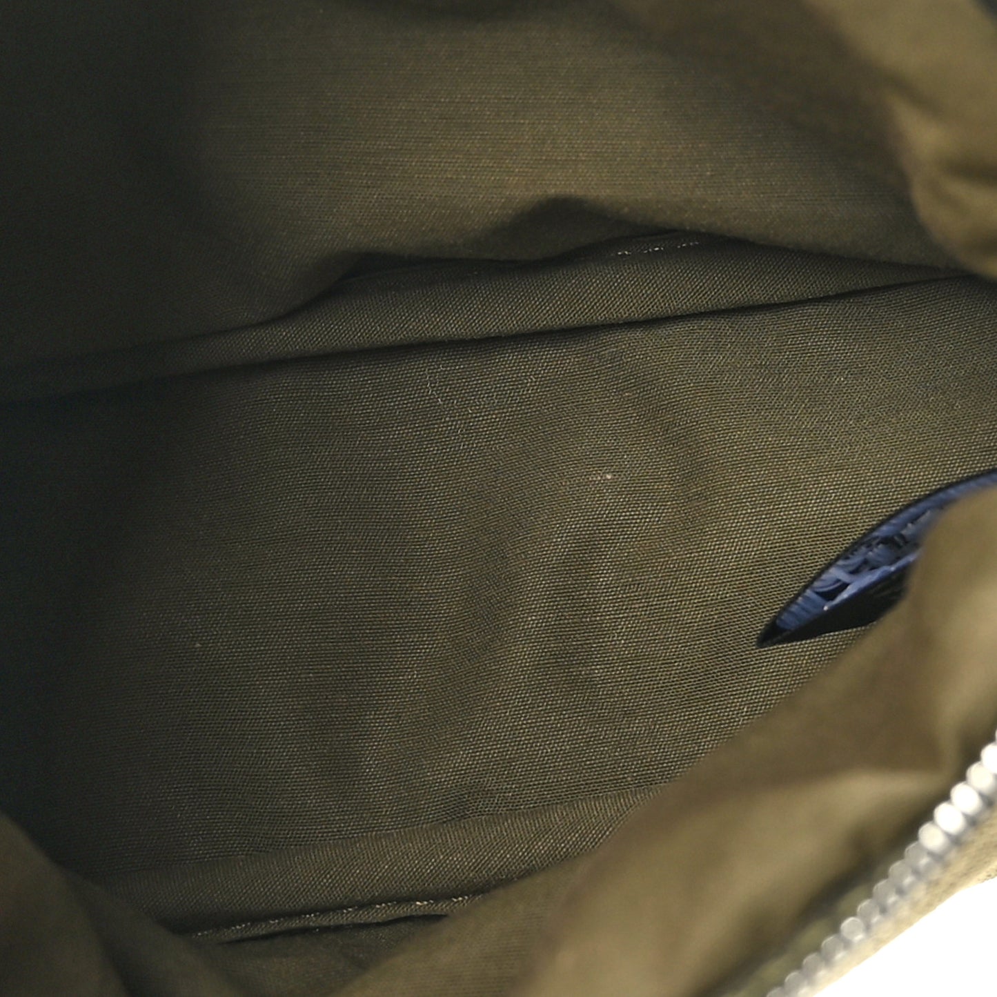 Cotton Canvas Mini Bolide Travel Cosmetic Pouch Khaki