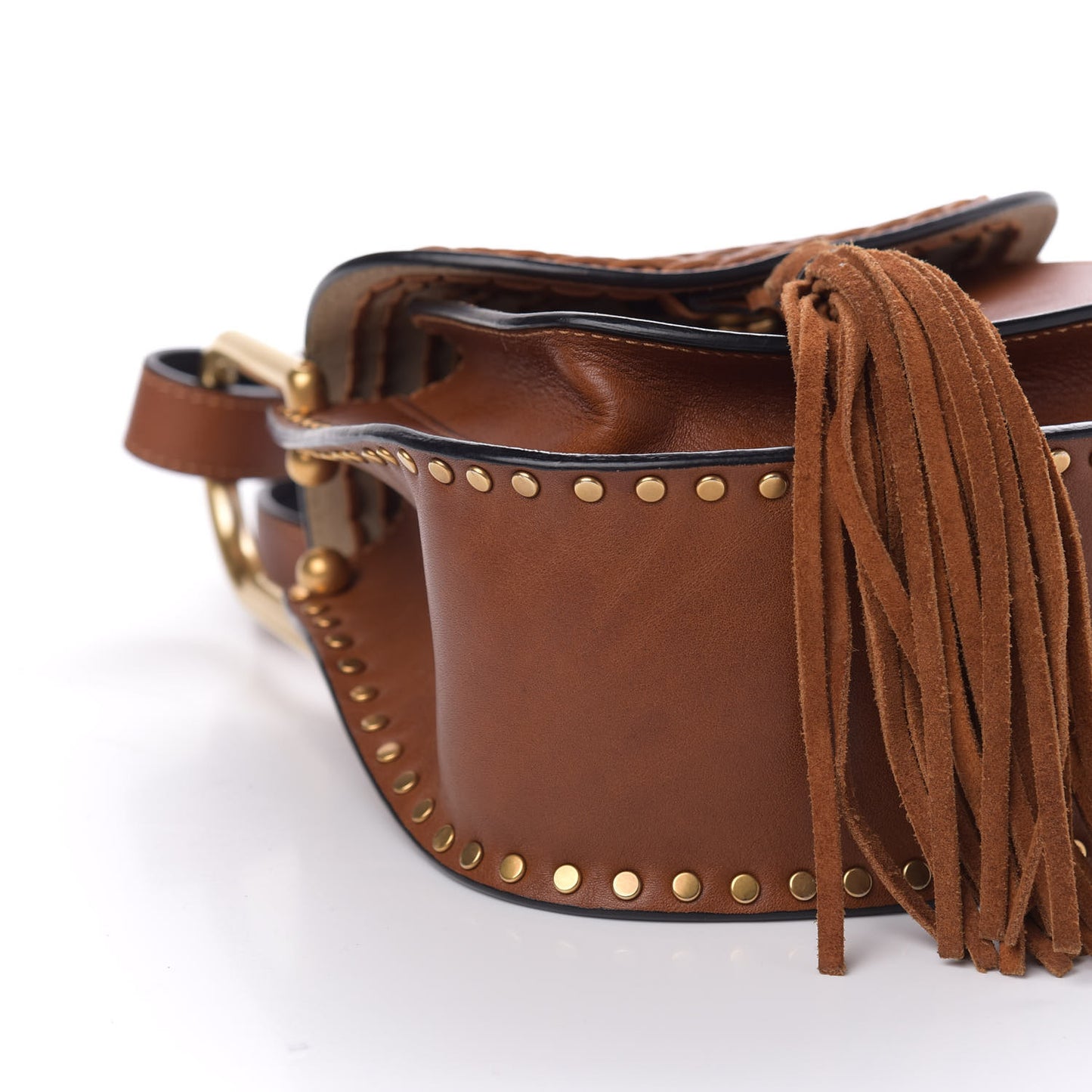 Calfskin Mini Hudson Shoulder Bag Caramel
