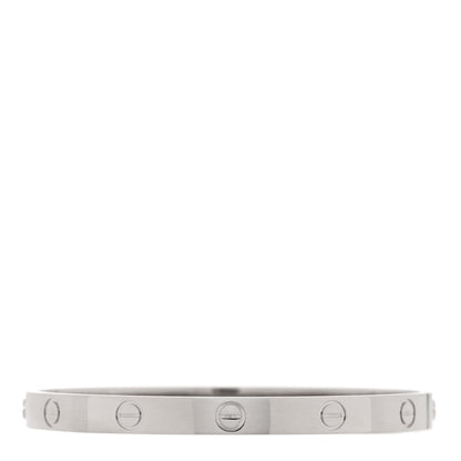 Cartier 18K White Gold LOVE Bracelet 18 1 of 7