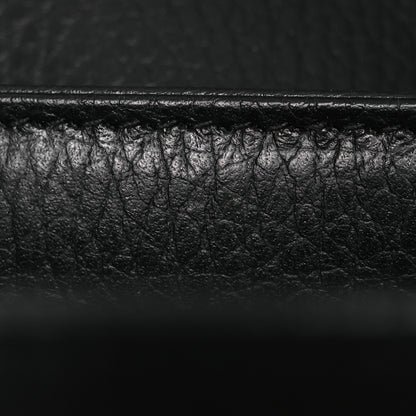 Gucci Dollar Calfskin Interlocking G Top Handle Shoulder Bag Black 11 of 12