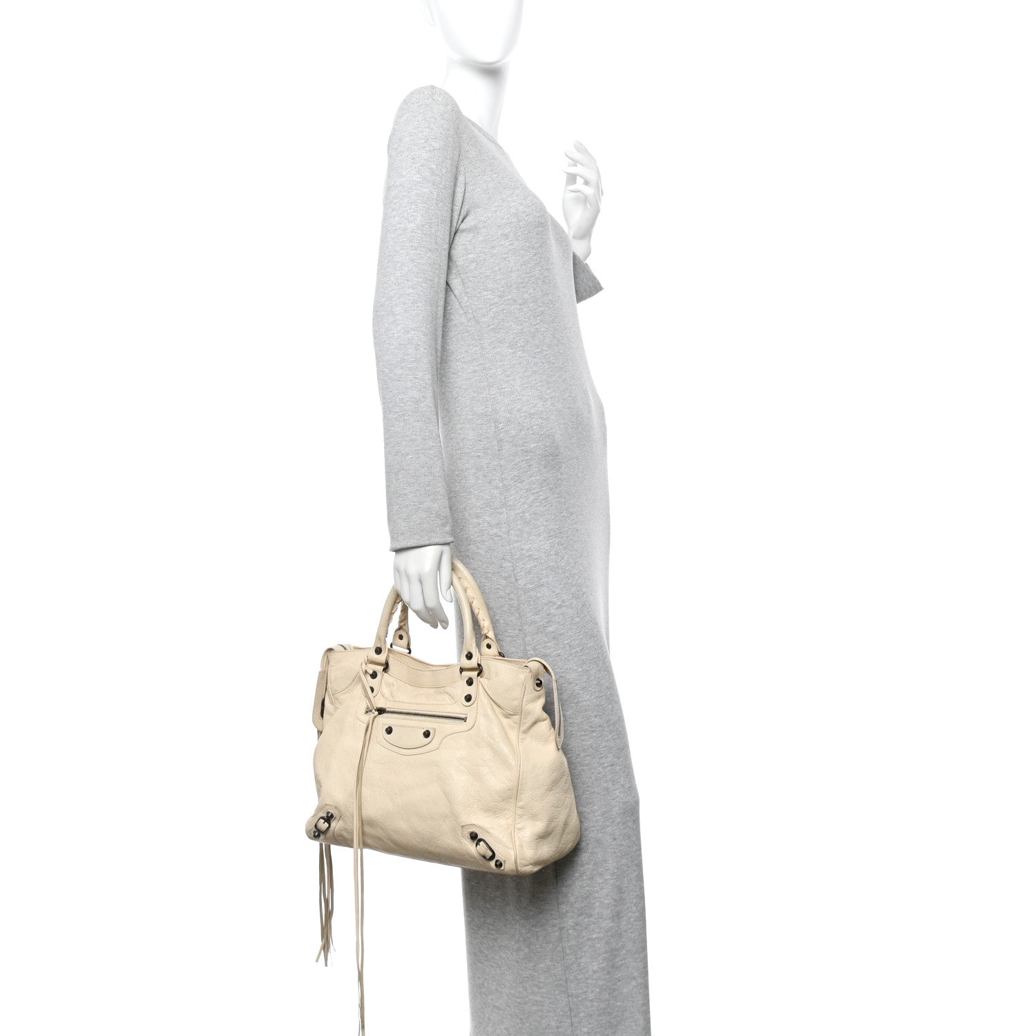 Balenciaga Agneau Classic Hardware Velo Nacre 3 of 37