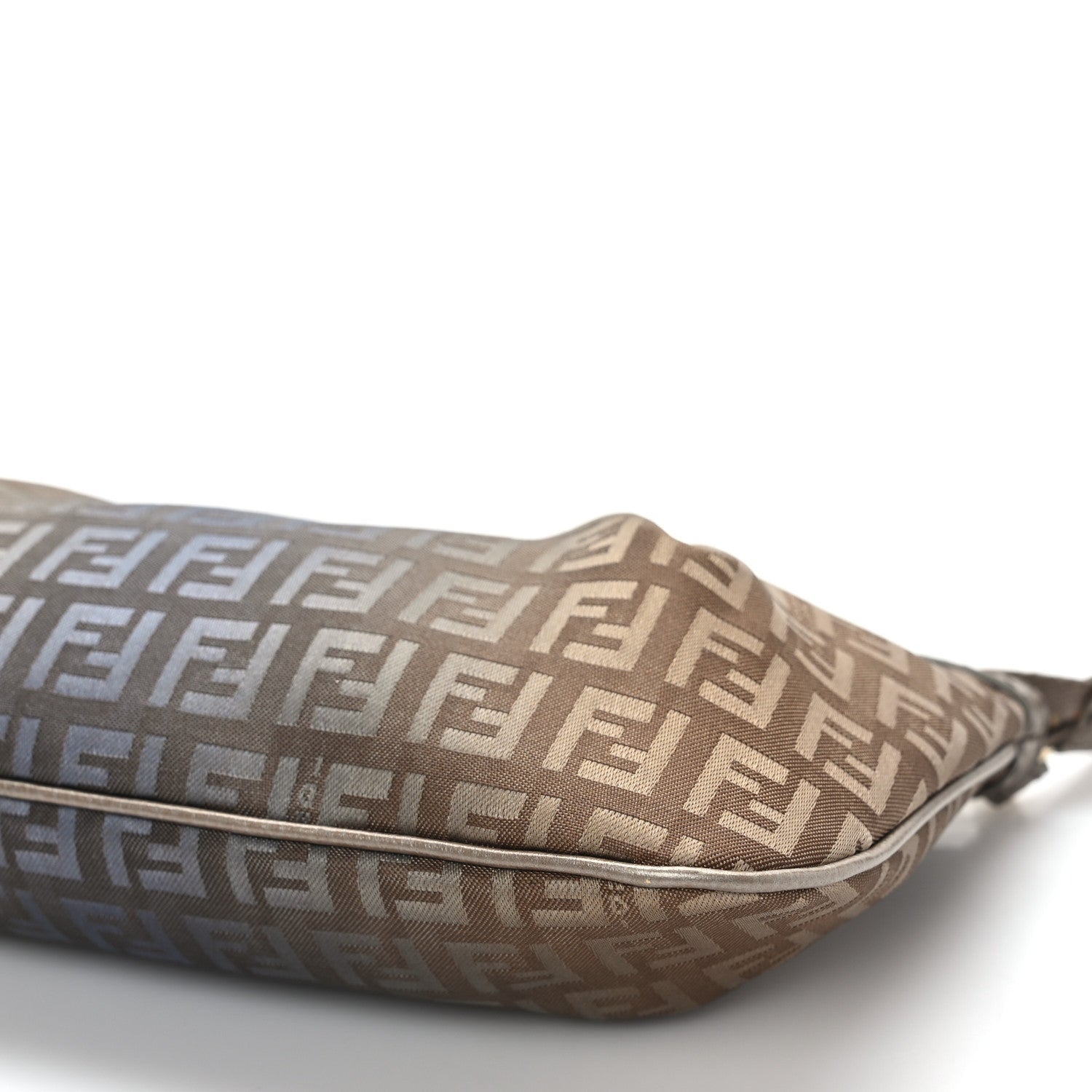 Fendi Zucchino Forever Pochette Brown Blue 7 of 7
