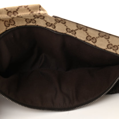 Gucci GG Monogram Double Pocket Belt Bag Dark Brown 6 of 10