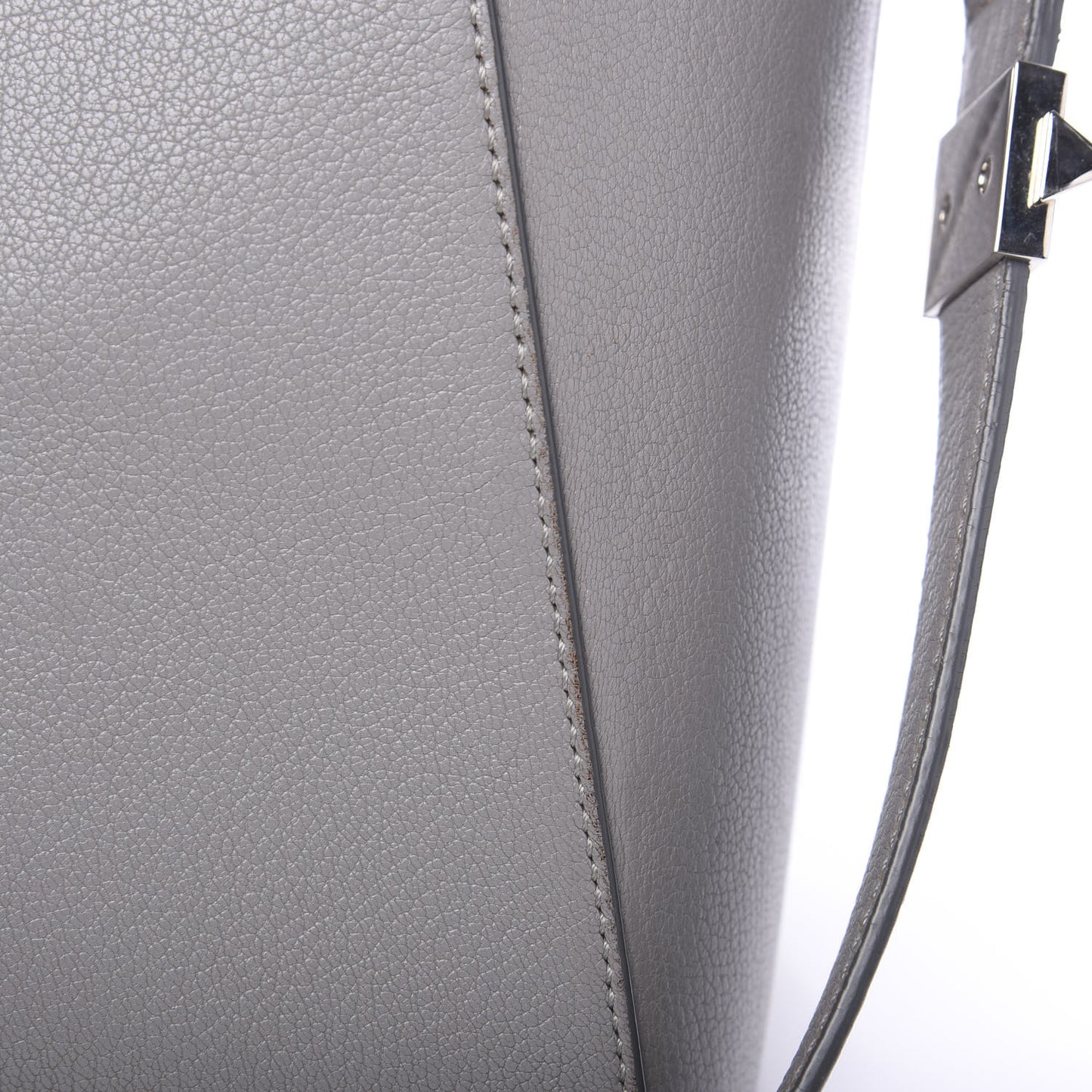 Sugar Goatskin Medium Antigona Pearl Grey