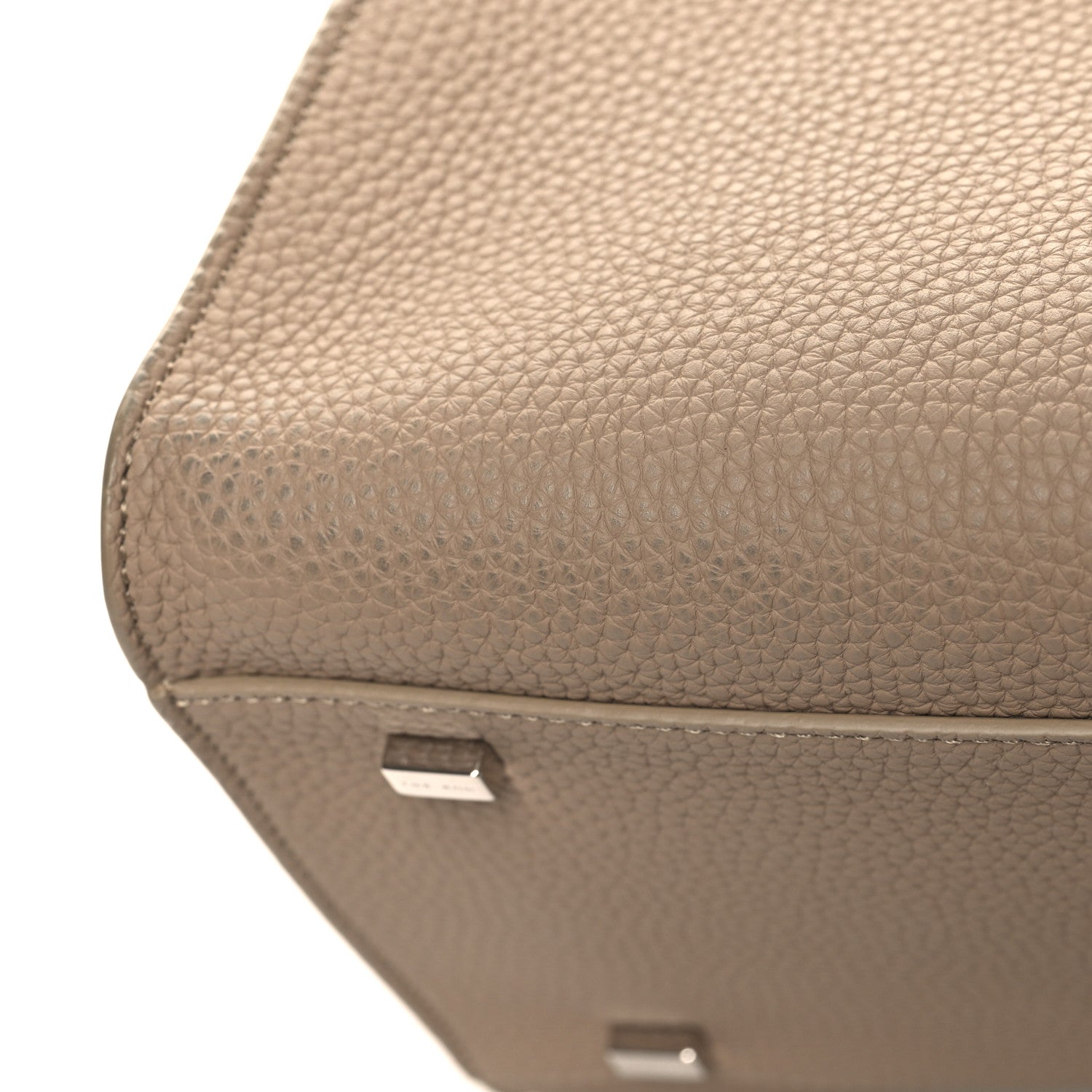 The Row Grained Calfskin Soft Margaux 10 Bag Dark Taupe 12 of 12
