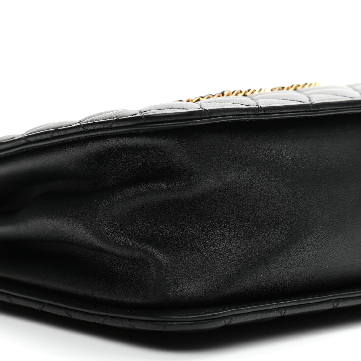Chanel Calfskin Quilted CC Chain Accordion Tote Black 9 of 12