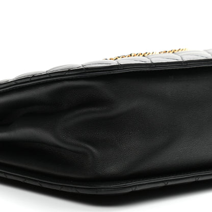 Chanel Calfskin Quilted CC Chain Accordion Tote Black 9 of 12