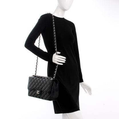 Chanel Caviar Quilted Jumbo Double Flap Black 2 of 9