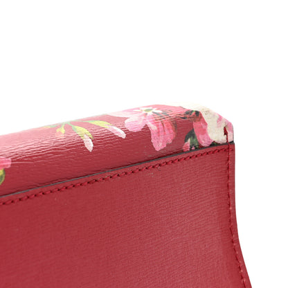 Gucci Shangai Calfskin Blooms Print Small Bamboo Daily Top Handle Bag Romantic Cerise Multicolor 10 of 10