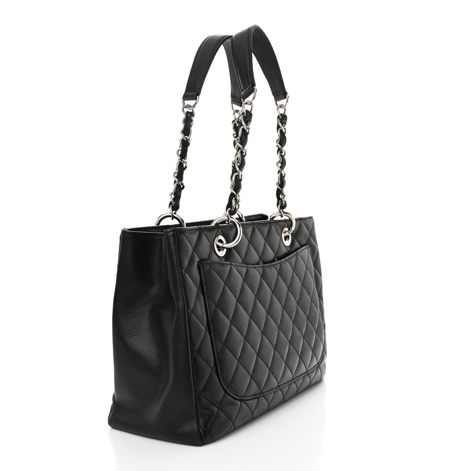 Chanel Caviar Quilted Grand Shopping Tote GST Black 3 of 12
