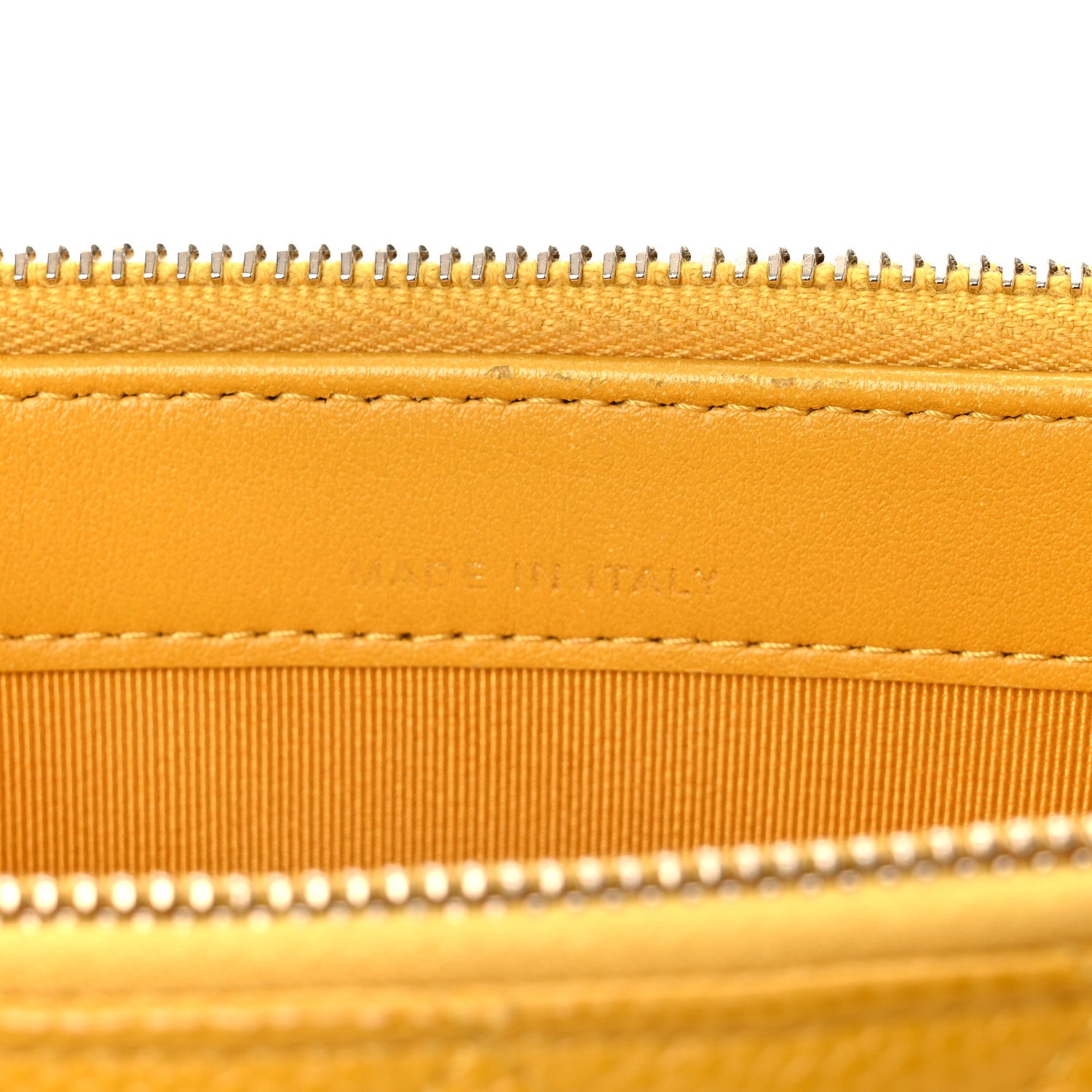 Chanel Caviar Quilted Small Clutch With Chain Yellow 10 of 18