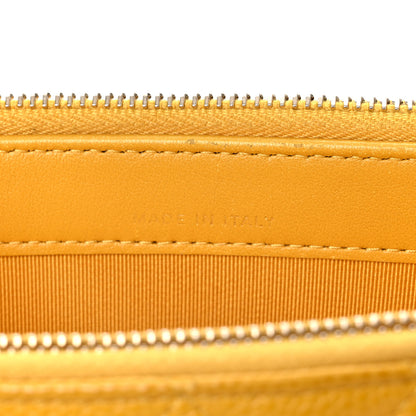 Chanel Caviar Quilted Small Clutch With Chain Yellow 10 of 18