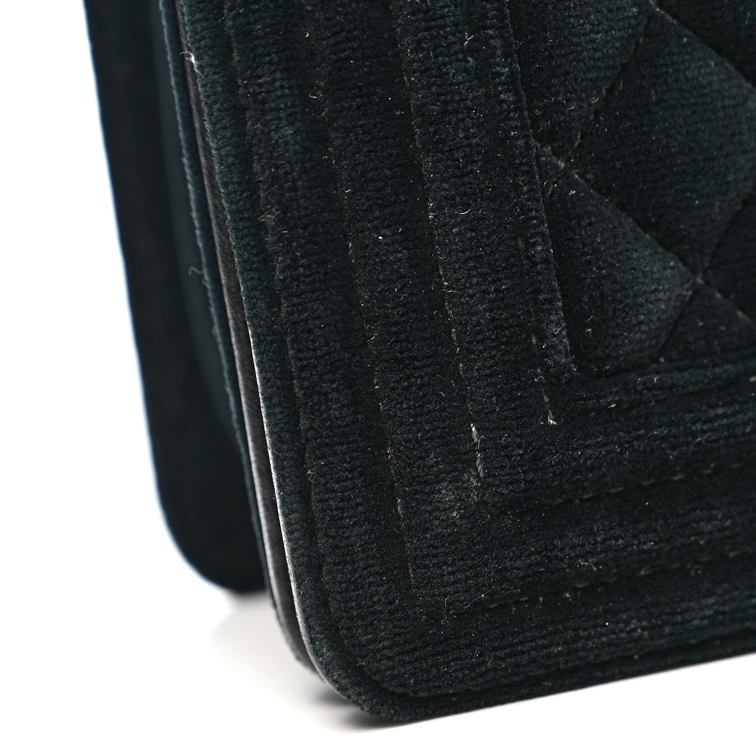 Chanel Velvet Quilted Small Boy Flap Black 12 of 12