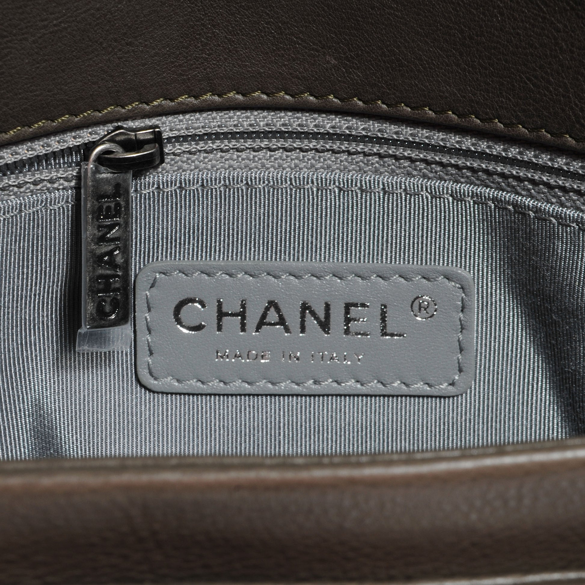 Chanel Calfskin Ultimate Stitch Flap Khaki 7 of 10