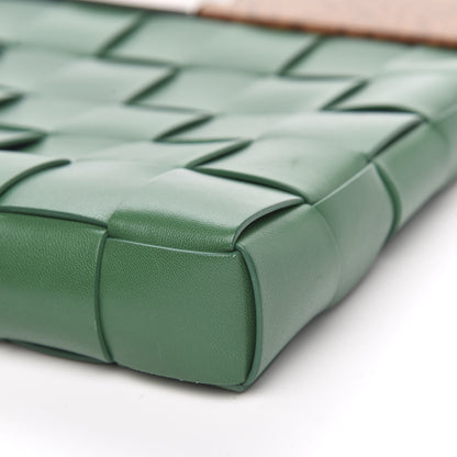Bottega Veneta Nappa Maxi Intreccio The Snap Clutch Racing Green 8 of 8