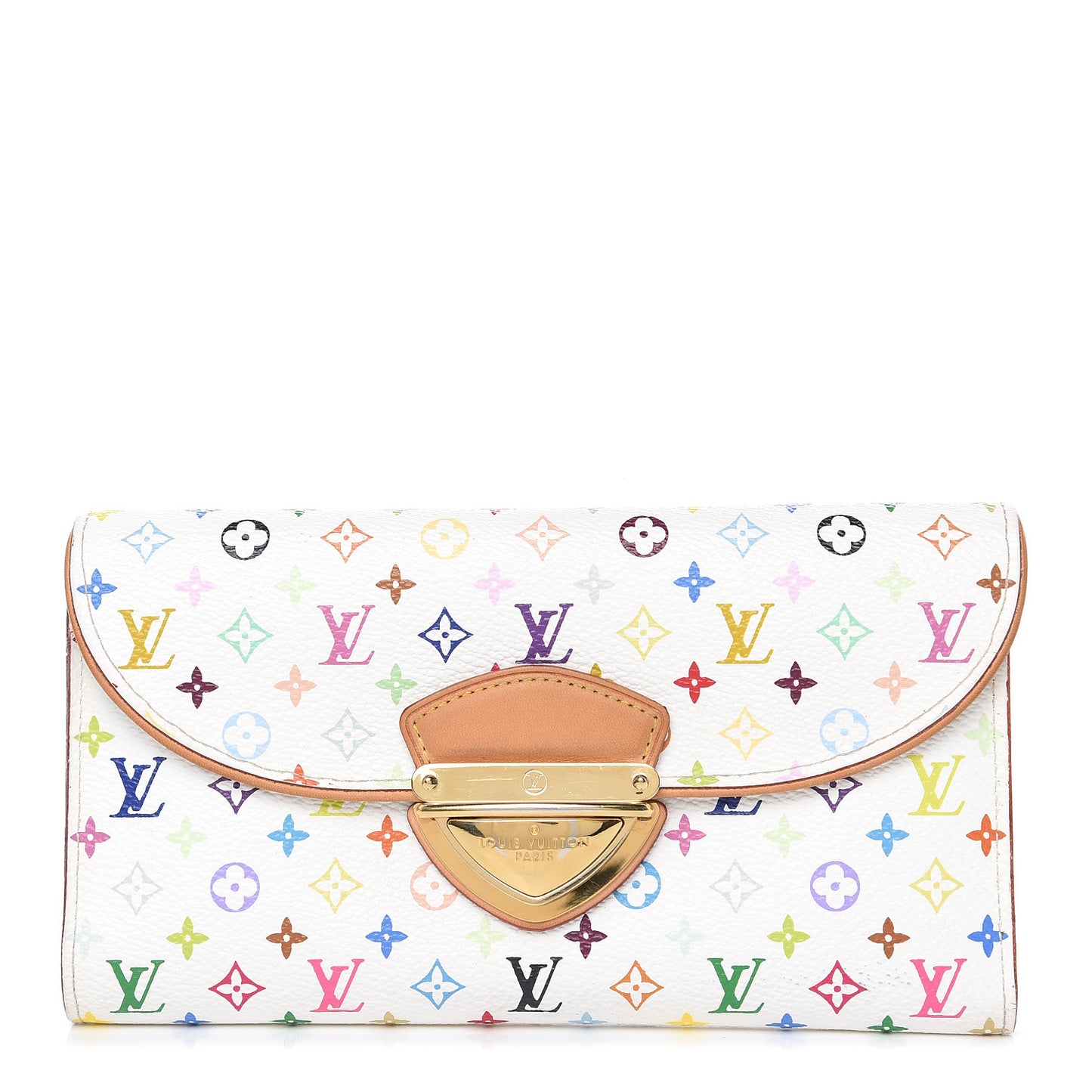 Monogram Multicolor Eugenie Wallet White Anie