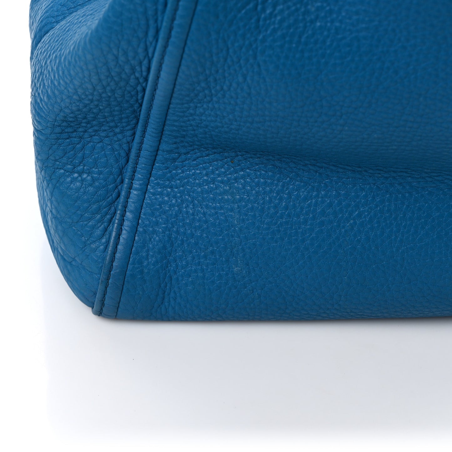Pebbled Calfskin Medium Soho Shoulder Bag Riviera Blue
