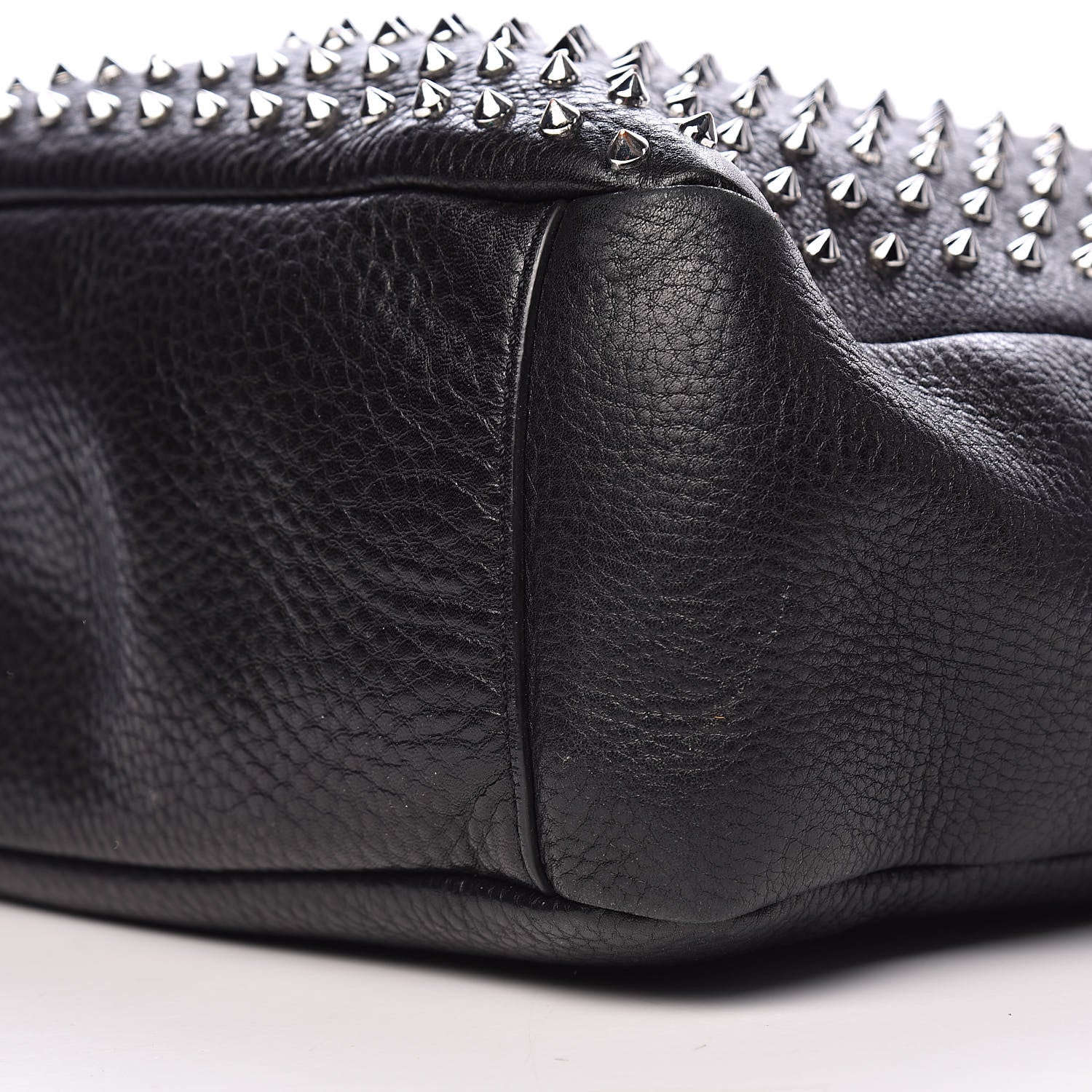 Burberry Brit Studded Calfskin Shopper Medium Black 11 of 12