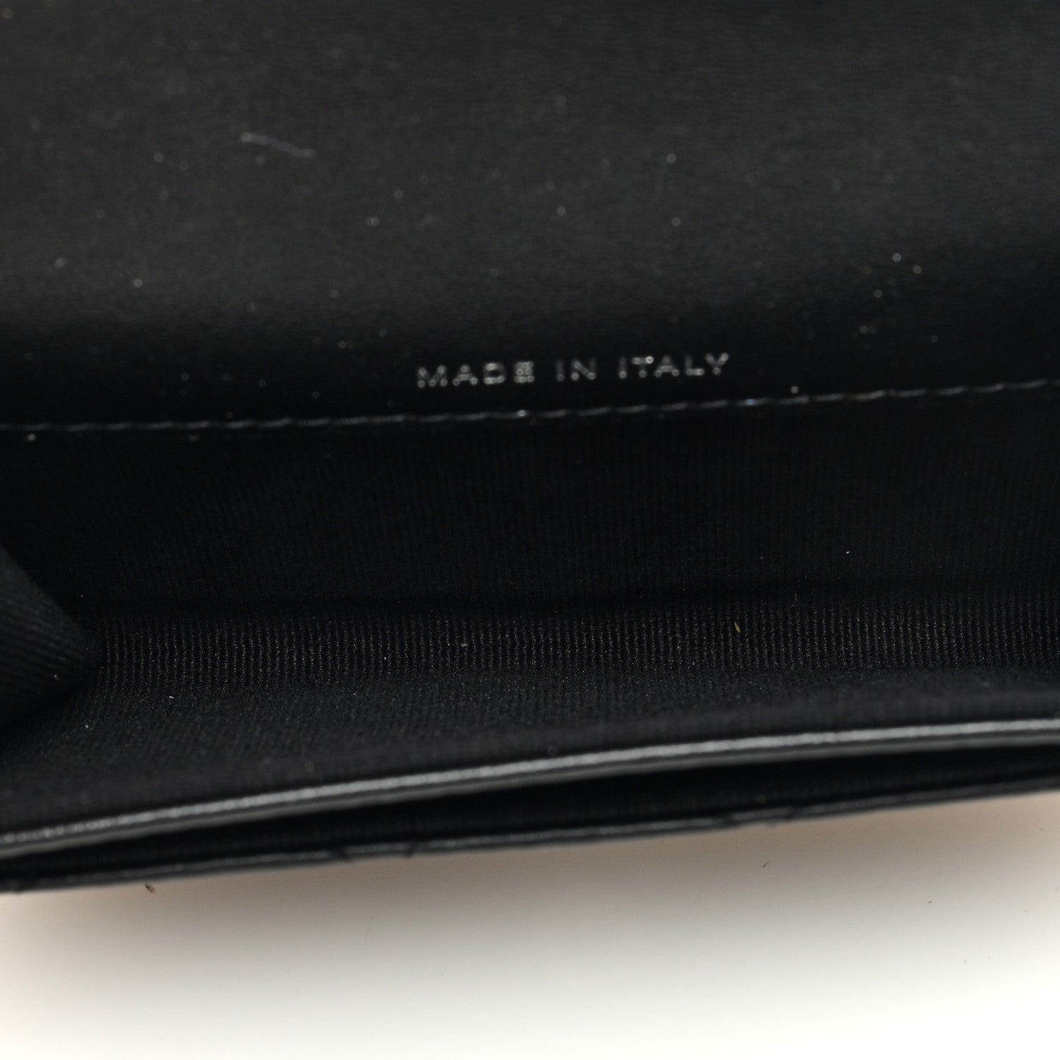 Chanel Lambskin Quilted Flap Card Holder Wallet So Black 5 of 9