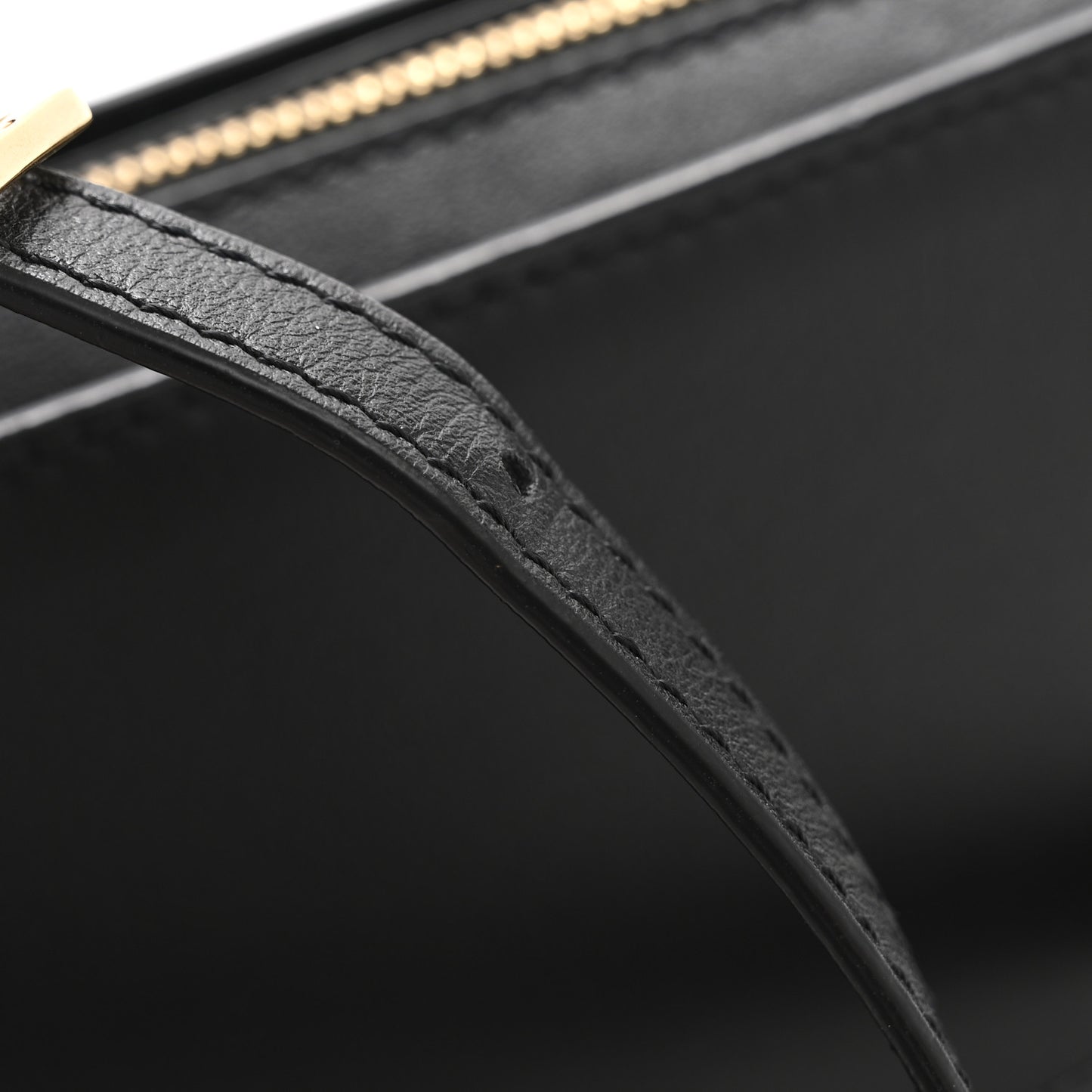 Calfskin Medusa Biggie Shoulder Bag Black