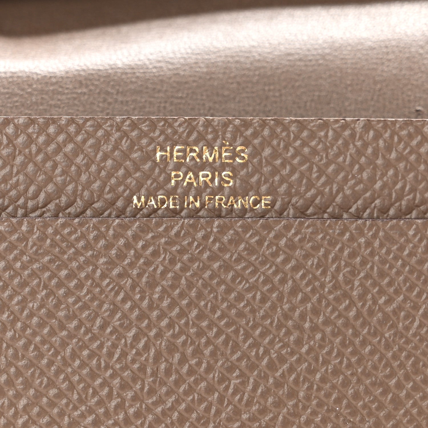 Hermes Epsom Bearn Card Holder Wallet Etoupe 6 of 13