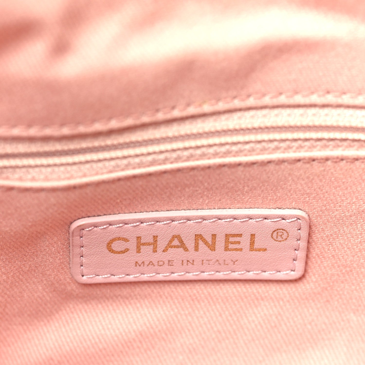 Chanel Lurex Boucle Deauville Drawstring Bag Pink 7 of 10