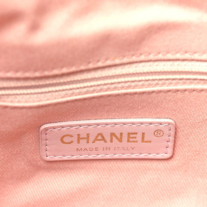 Chanel Lurex Boucle Deauville Drawstring Bag Pink 7 of 10