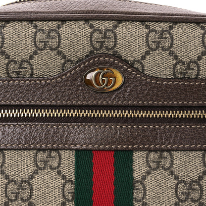 Gucci GG Supreme Monogram Web Mini Ophidia Shoulder Bag Brown 8 of 12