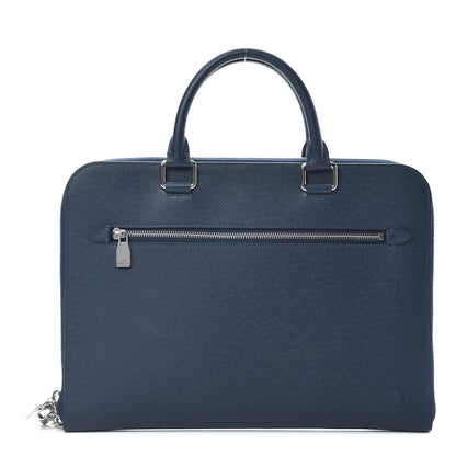 Louis Vuitton Taiga Porte-Documents Slim Bleu Marine 1 of 20