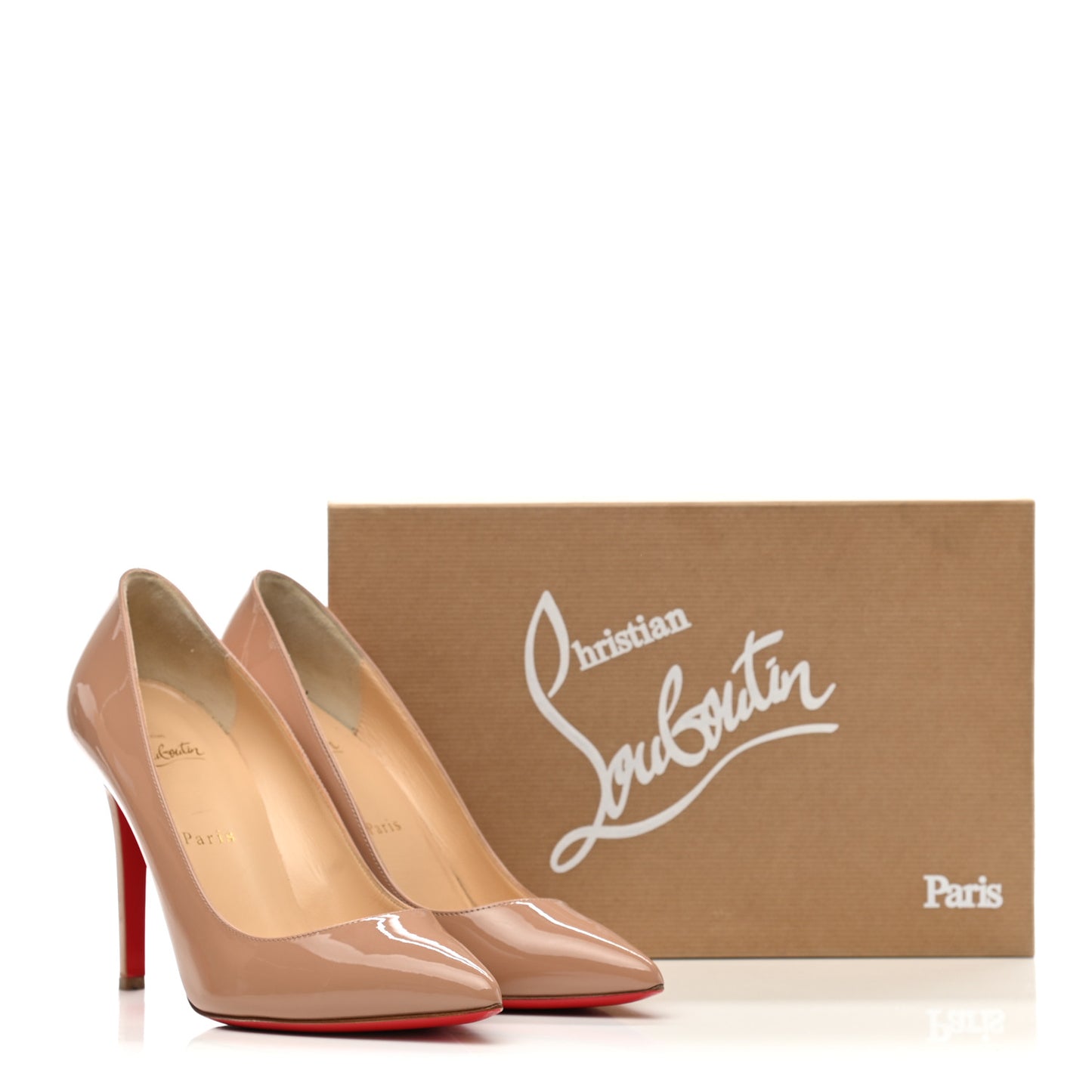 Patent Pigalle Follies 100 Pumps 38 Nude
